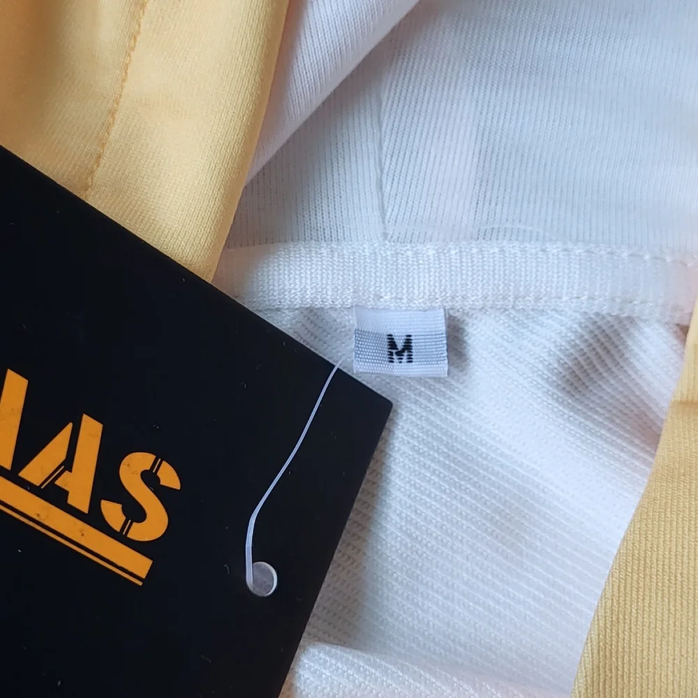 Dip Dye Hoodie Yellow & White {Medium} - Picture 9 of 11